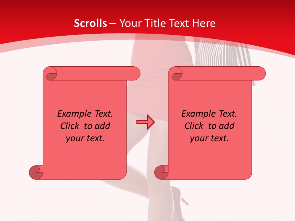 White Caucasian Attractive PowerPoint Template