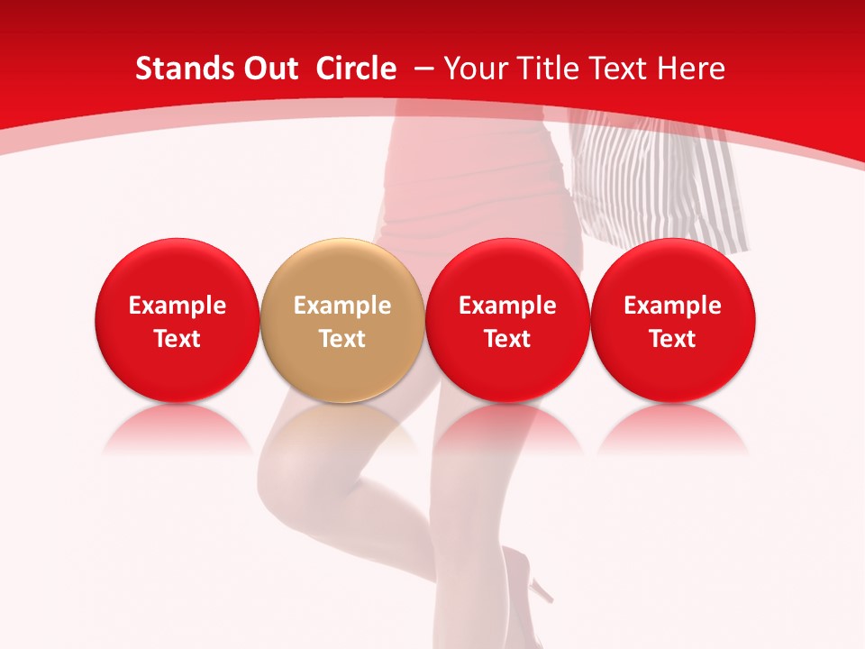 White Caucasian Attractive PowerPoint Template