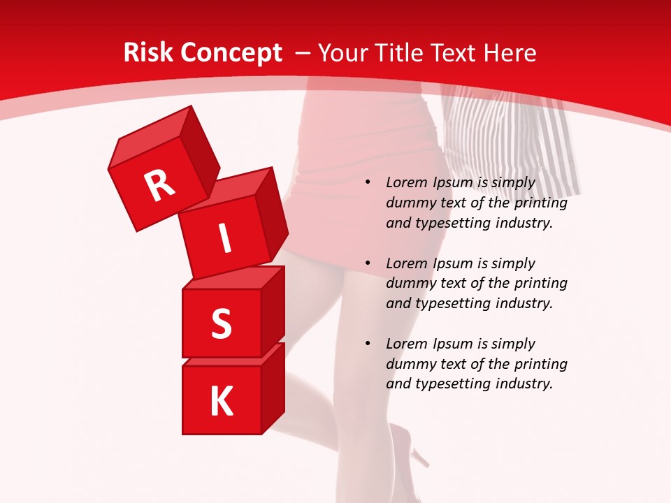 White Caucasian Attractive PowerPoint Template