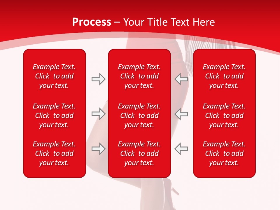 White Caucasian Attractive PowerPoint Template