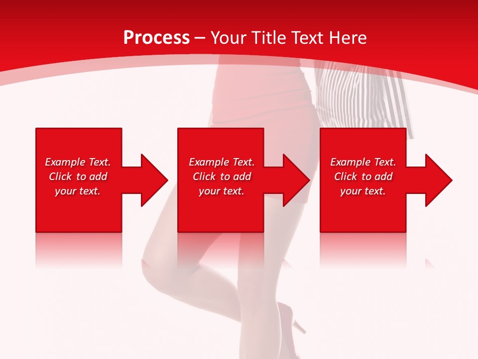 White Caucasian Attractive PowerPoint Template