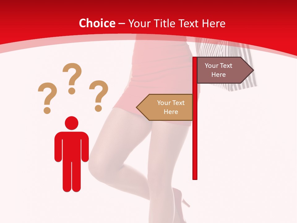 White Caucasian Attractive PowerPoint Template