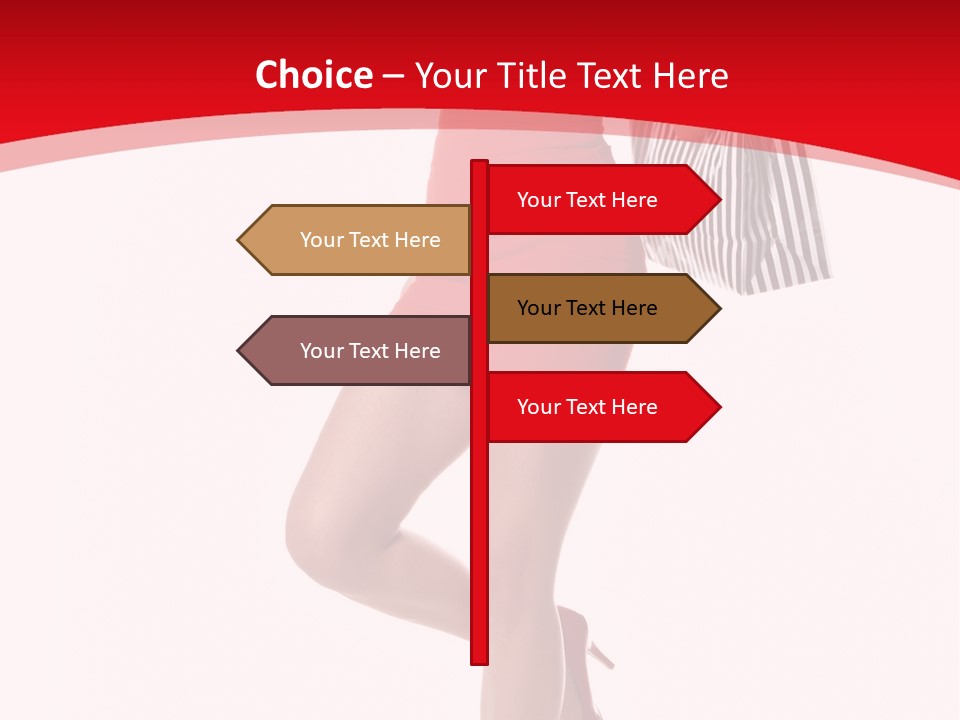 White Caucasian Attractive PowerPoint Template