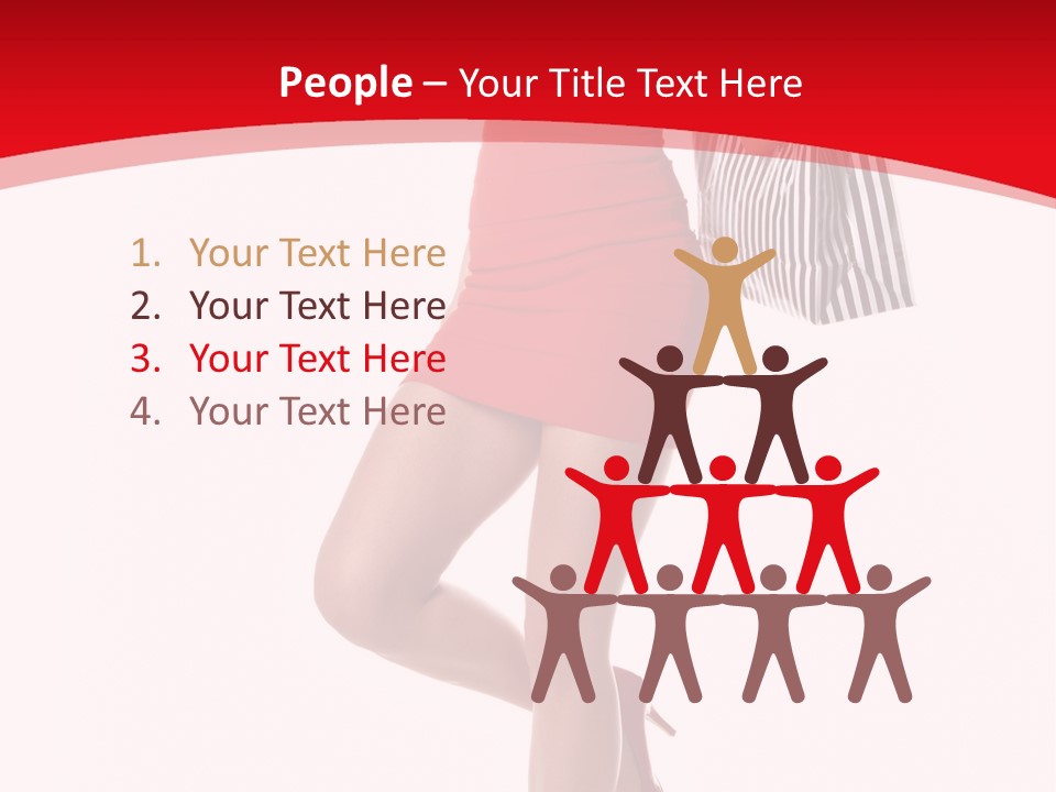 White Caucasian Attractive PowerPoint Template