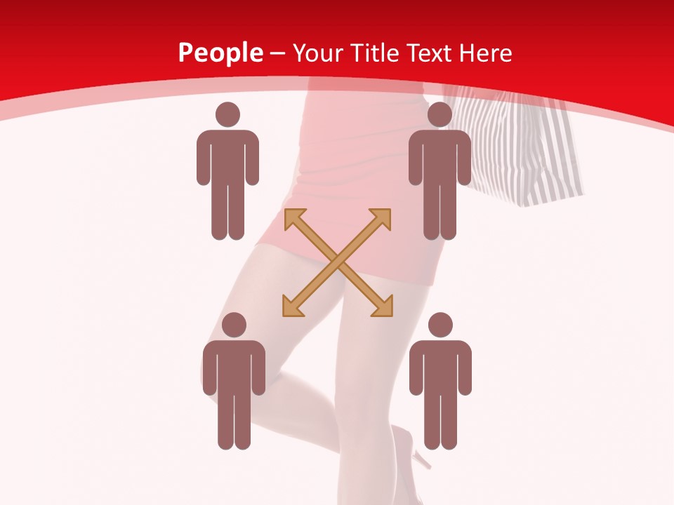 White Caucasian Attractive PowerPoint Template