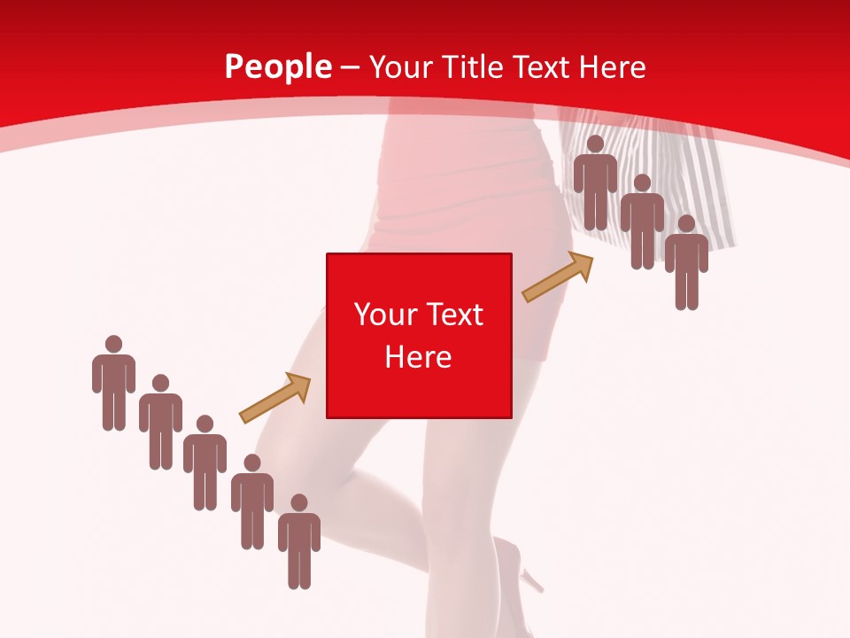 White Caucasian Attractive PowerPoint Template