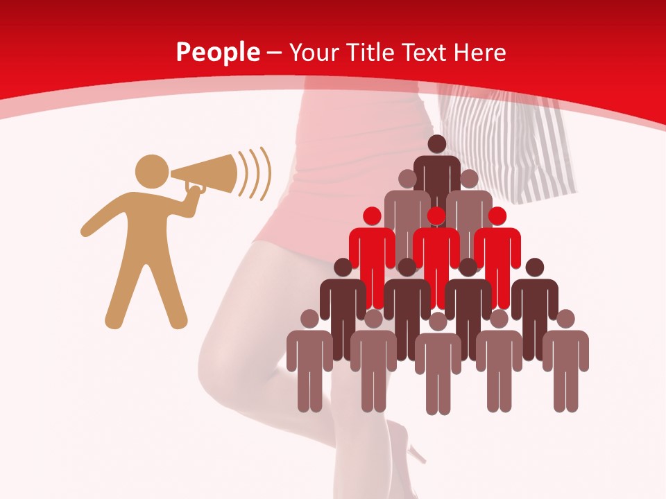 White Caucasian Attractive PowerPoint Template