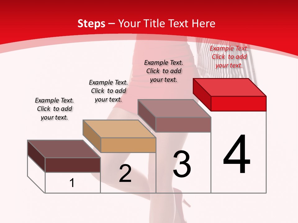 White Caucasian Attractive PowerPoint Template