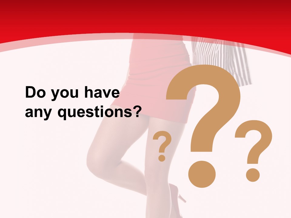 White Caucasian Attractive PowerPoint Template