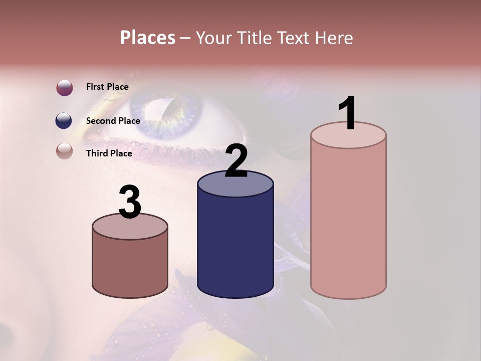 Lilac Violet Close Up PowerPoint Template