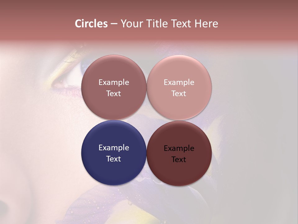 Lilac Violet Close Up PowerPoint Template