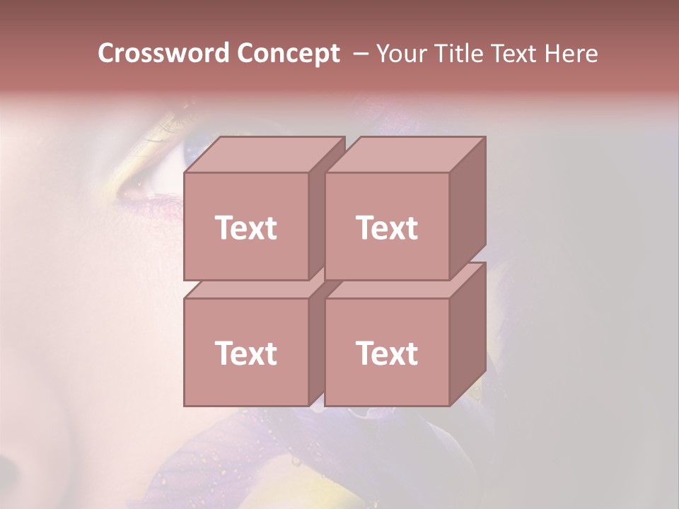 Lilac Violet Close Up PowerPoint Template
