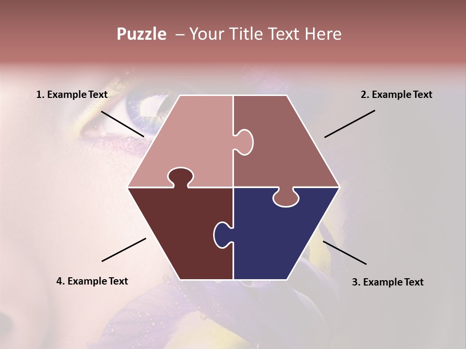 Lilac Violet Close Up PowerPoint Template