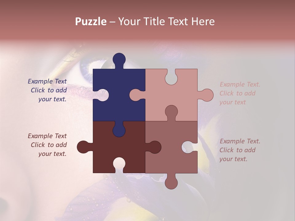 Lilac Violet Close Up PowerPoint Template