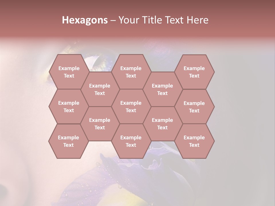 Lilac Violet Close Up PowerPoint Template