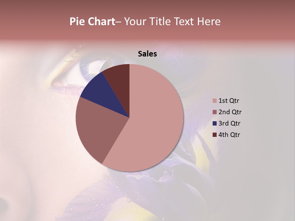 Lilac Violet Close Up PowerPoint Template