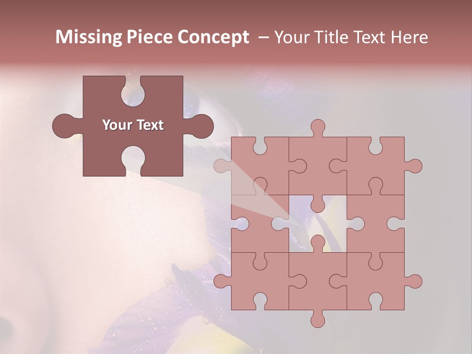 Lilac Violet Close Up PowerPoint Template