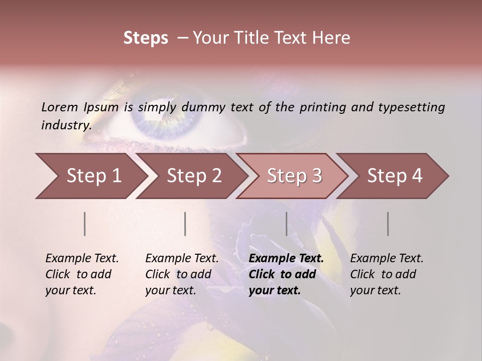 Lilac Violet Close Up PowerPoint Template