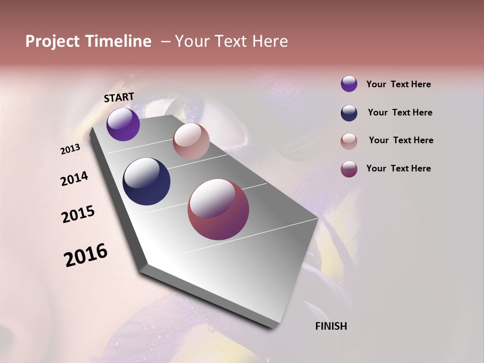 Lilac Violet Close Up PowerPoint Template