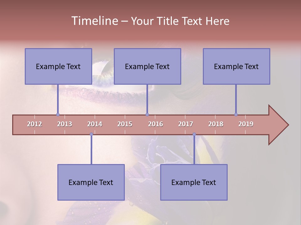 Lilac Violet Close Up PowerPoint Template