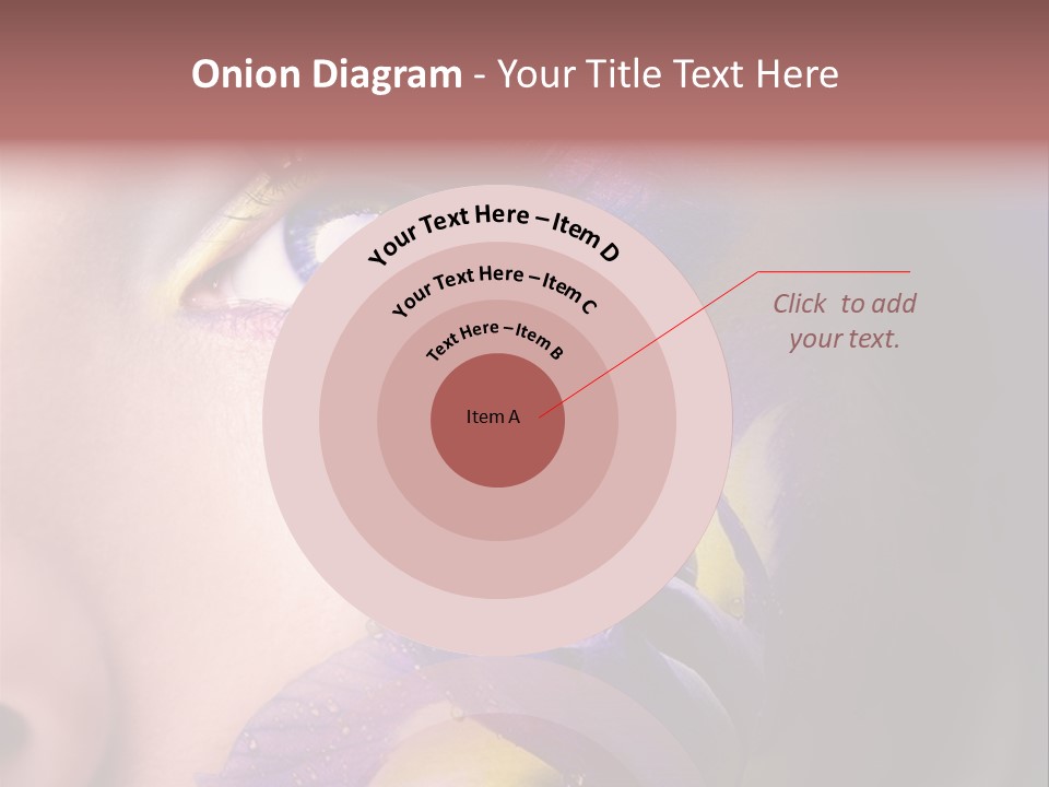 Lilac Violet Close Up PowerPoint Template