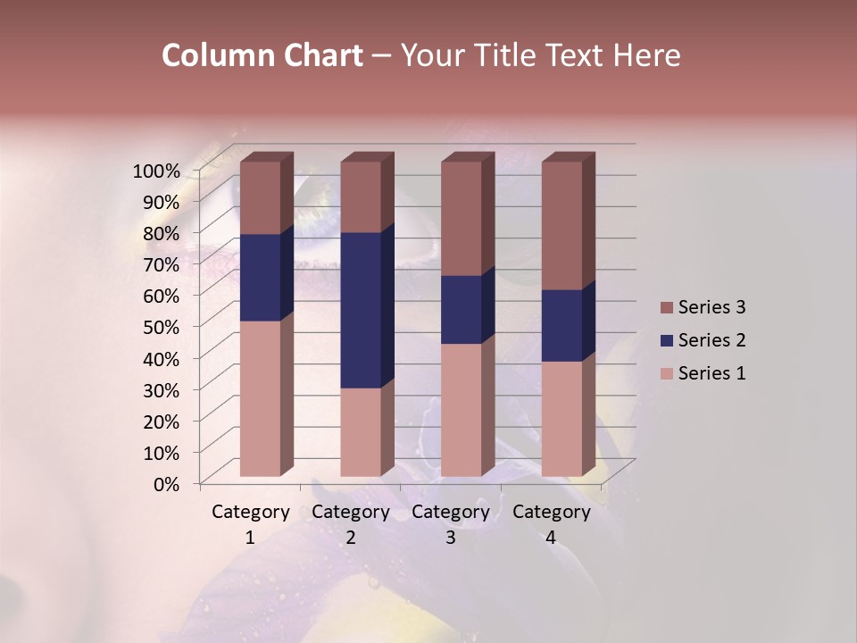 Lilac Violet Close Up PowerPoint Template
