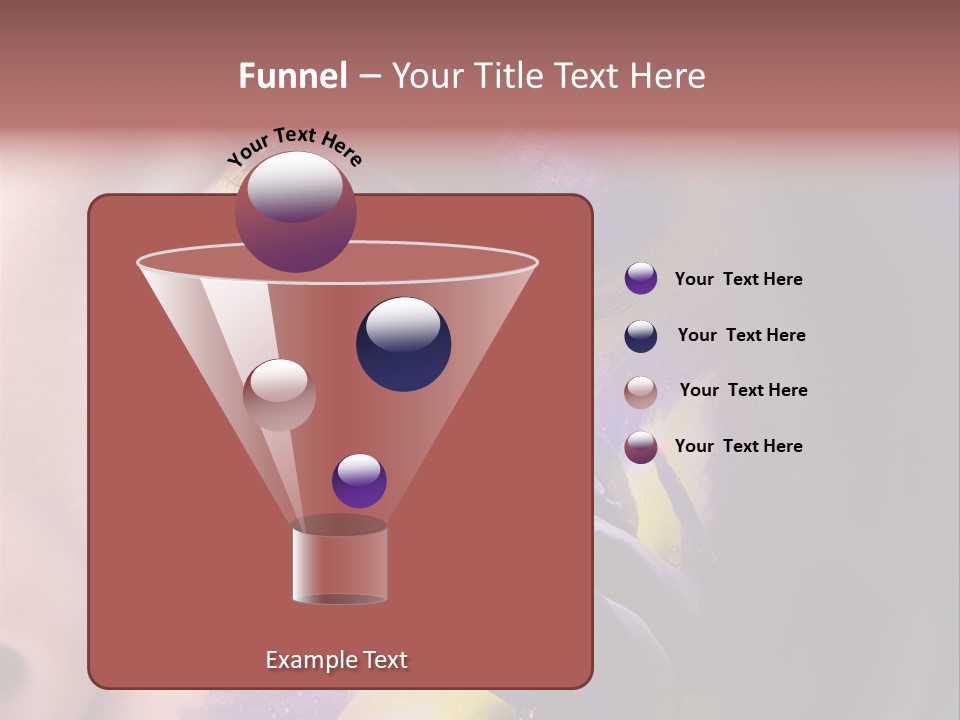 Lilac Violet Close Up PowerPoint Template