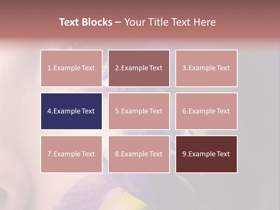 Lilac Violet Close Up PowerPoint Template