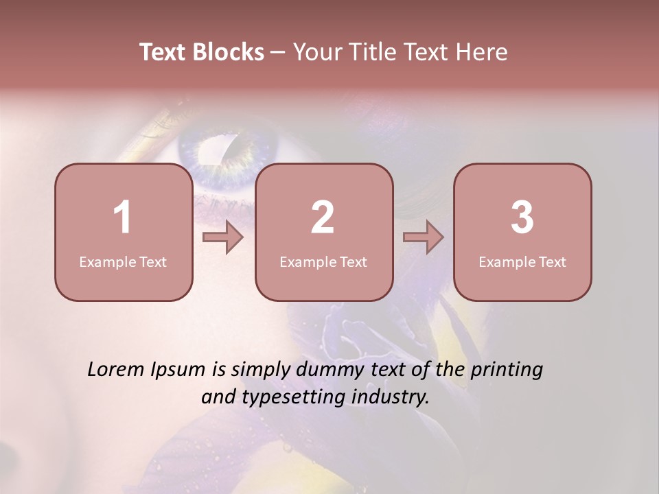 Lilac Violet Close Up PowerPoint Template