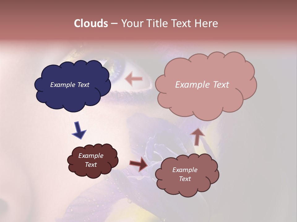 Lilac Violet Close Up PowerPoint Template