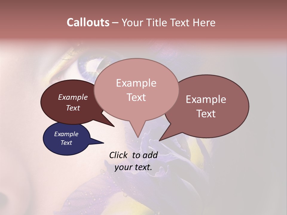 Lilac Violet Close Up PowerPoint Template