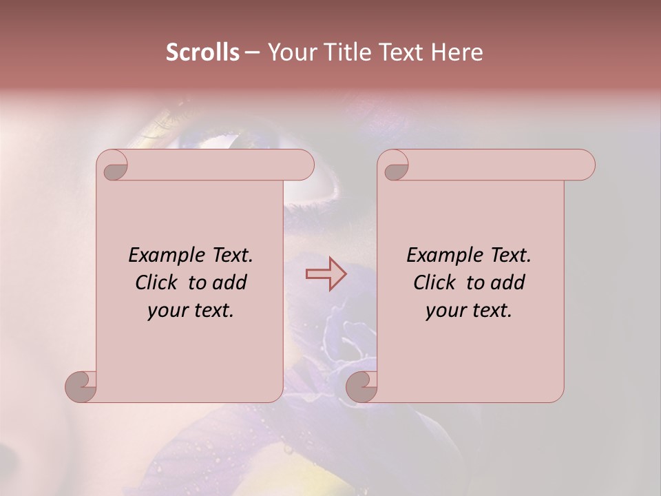 Lilac Violet Close Up PowerPoint Template