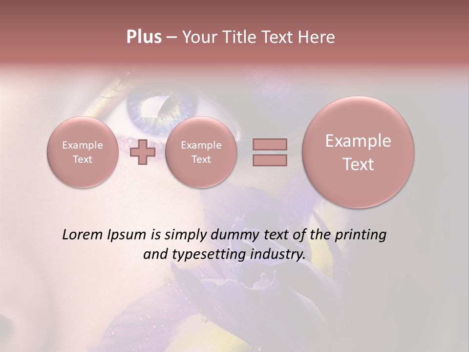 Lilac Violet Close Up PowerPoint Template