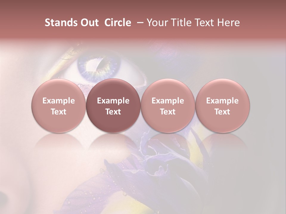 Lilac Violet Close Up PowerPoint Template