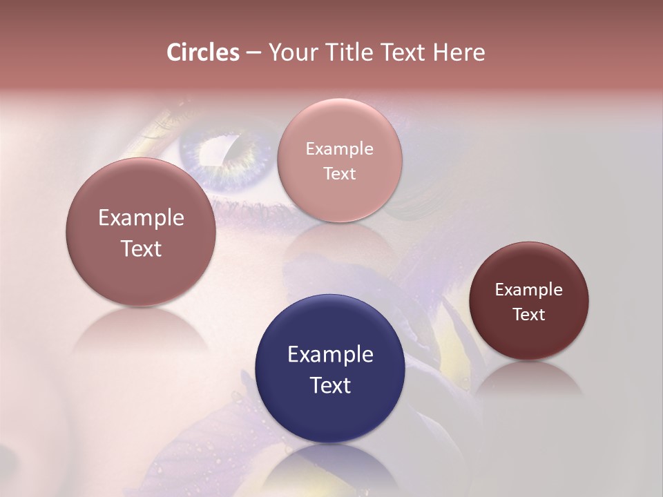 Lilac Violet Close Up PowerPoint Template