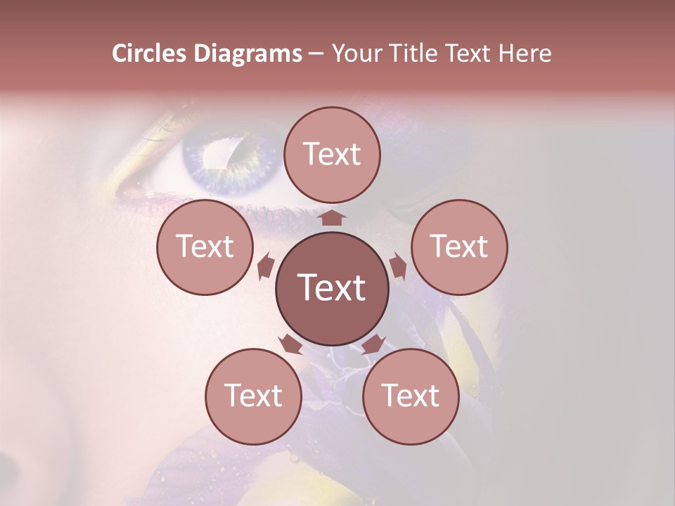 Lilac Violet Close Up PowerPoint Template