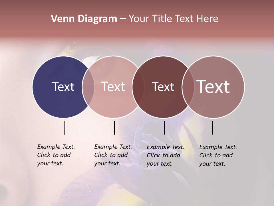 Lilac Violet Close Up PowerPoint Template