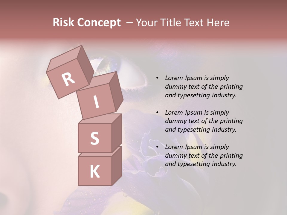 Lilac Violet Close Up PowerPoint Template