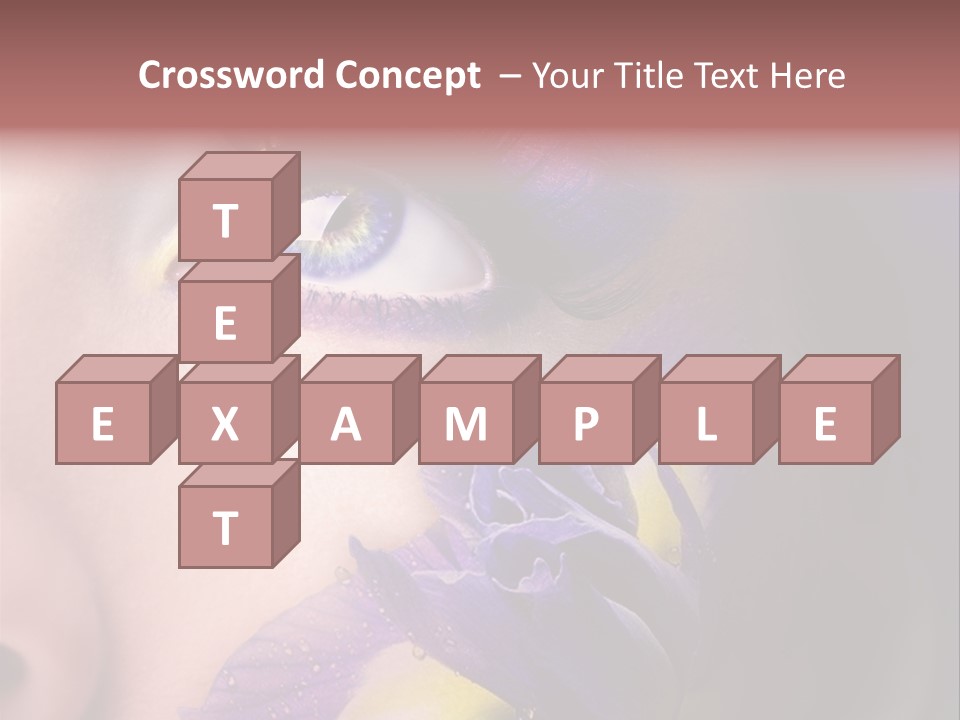 Lilac Violet Close Up PowerPoint Template