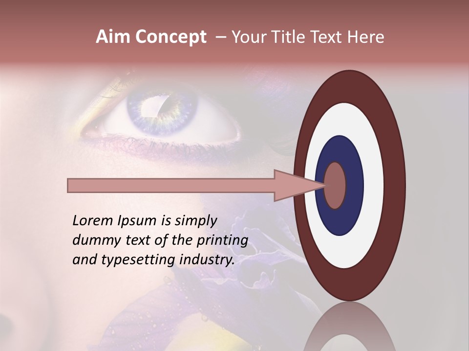 Lilac Violet Close Up PowerPoint Template