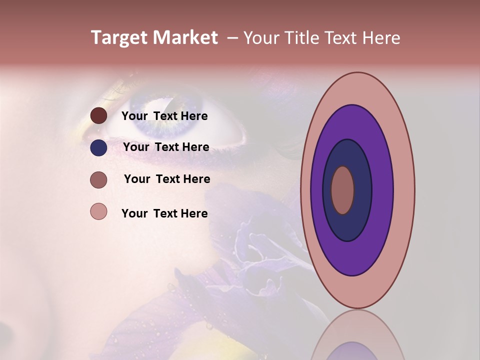 Lilac Violet Close Up PowerPoint Template