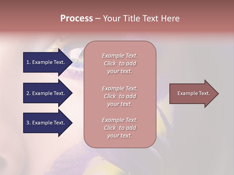 Lilac Violet Close Up PowerPoint Template