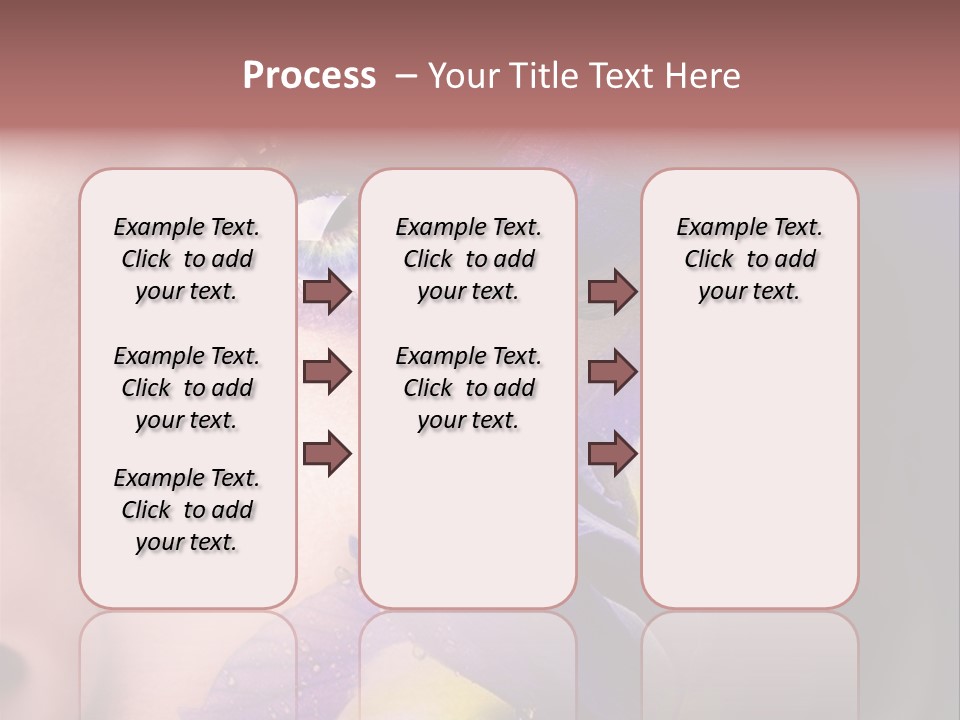 Lilac Violet Close Up PowerPoint Template