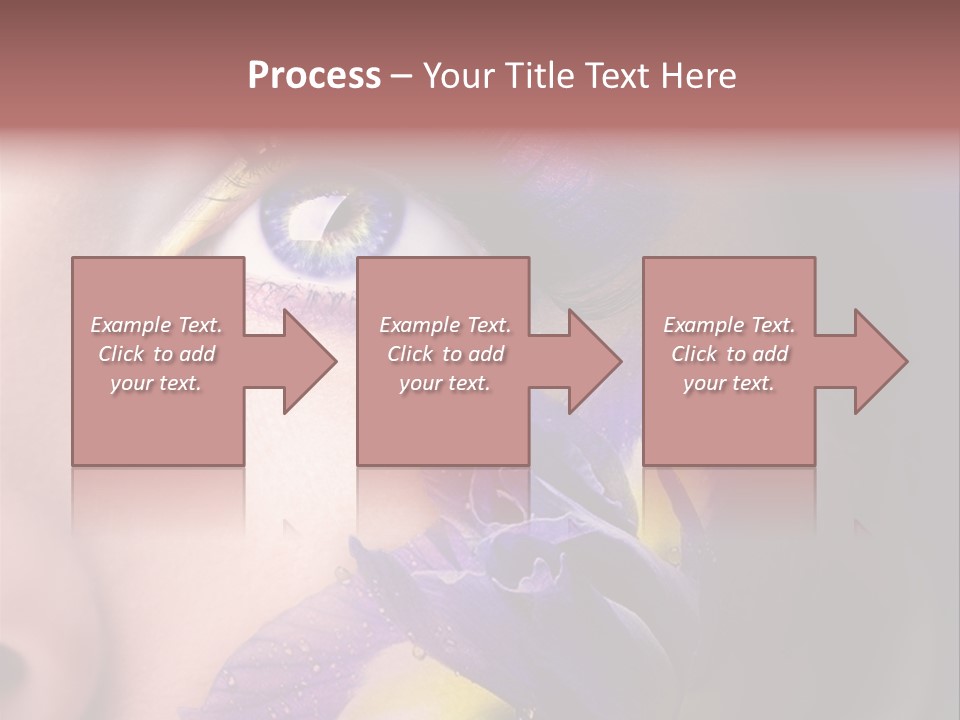 Lilac Violet Close Up PowerPoint Template