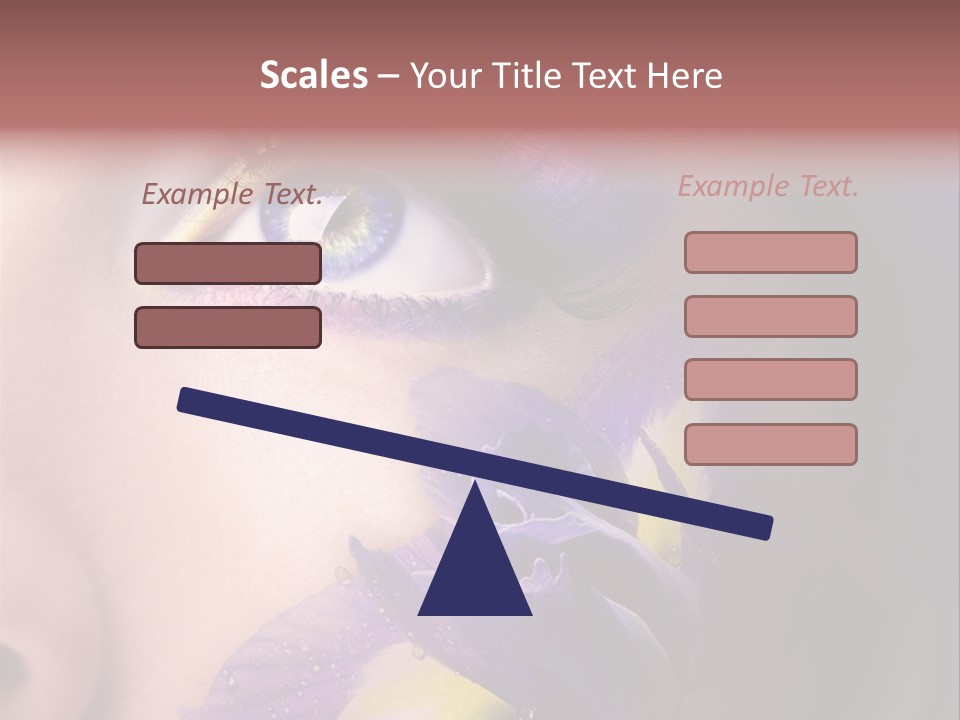 Lilac Violet Close Up PowerPoint Template