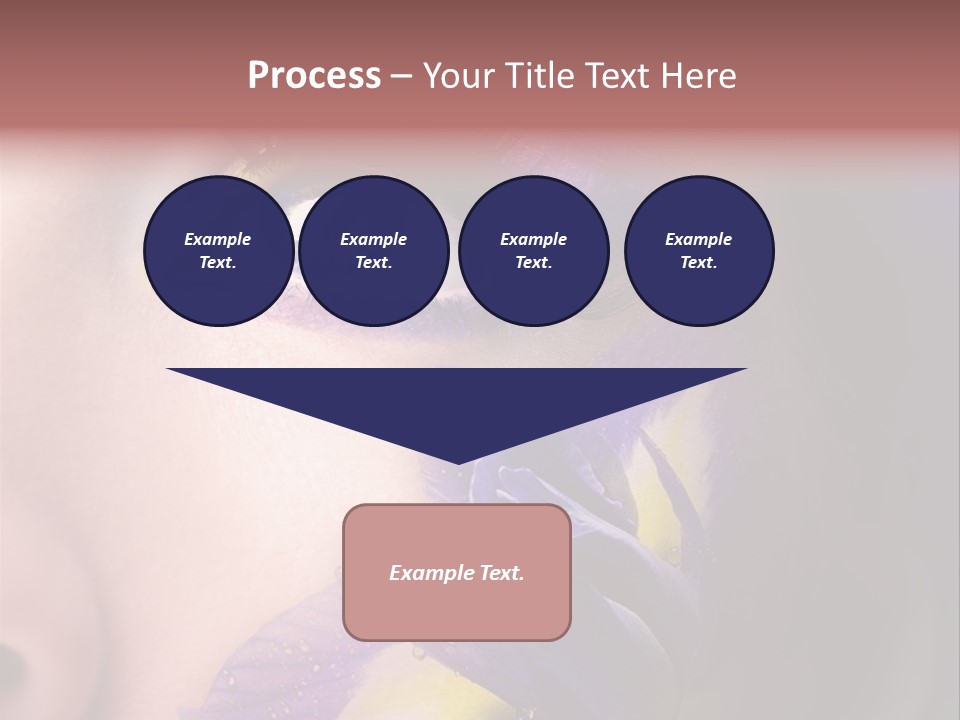Lilac Violet Close Up PowerPoint Template