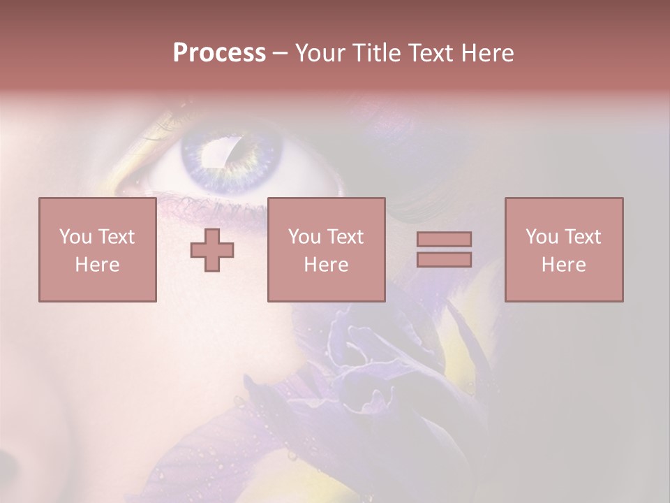 Lilac Violet Close Up PowerPoint Template