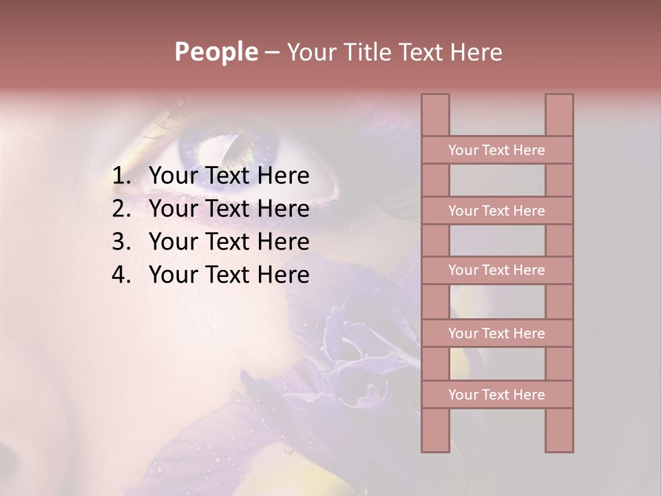 Lilac Violet Close Up PowerPoint Template
