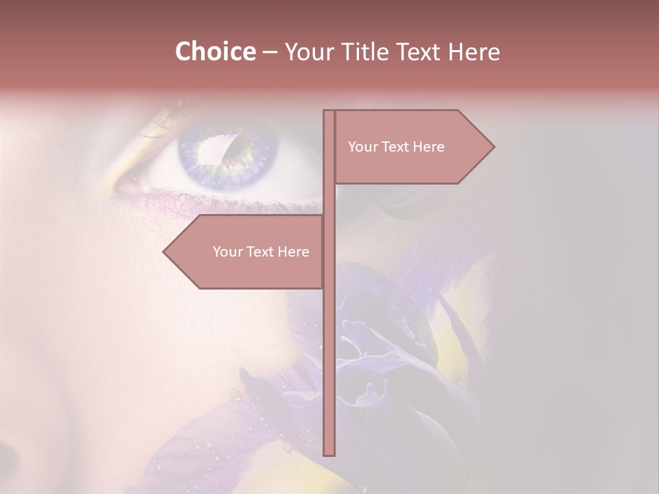 Lilac Violet Close Up PowerPoint Template