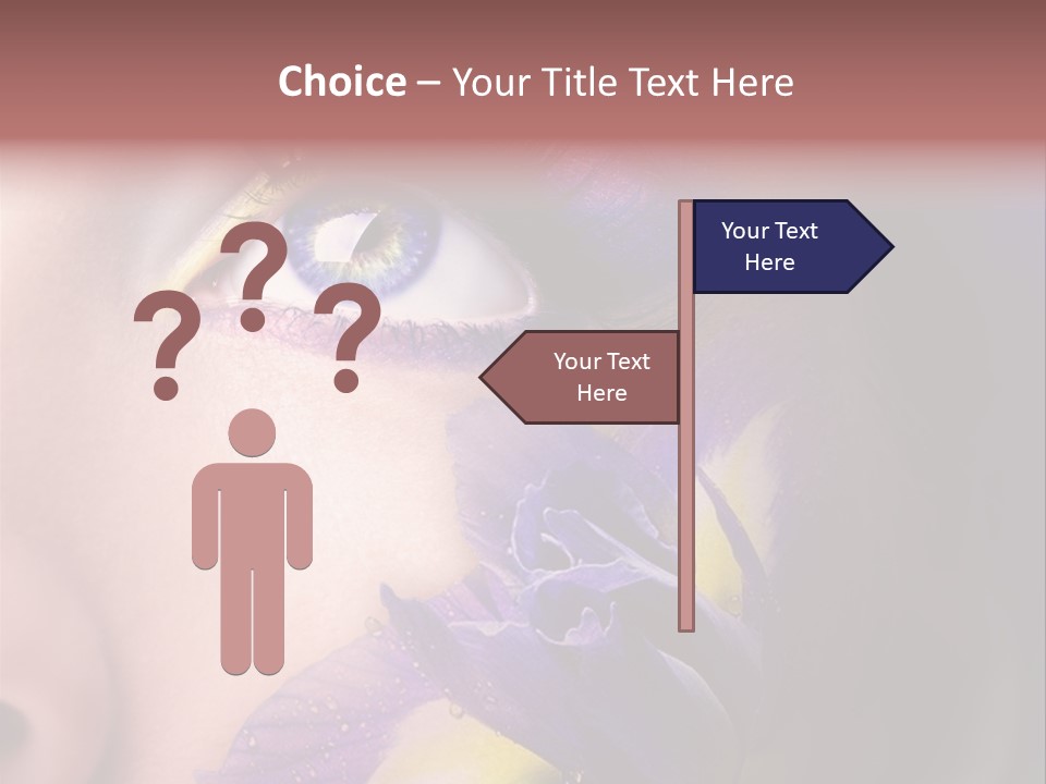 Lilac Violet Close Up PowerPoint Template